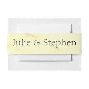Personalized Julep Mint Invitation Belly Band