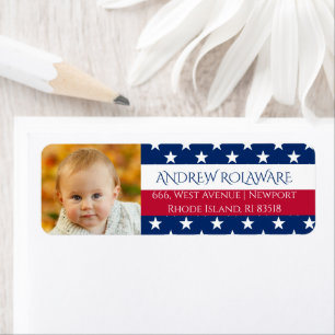 Personalized July 4th Return Address