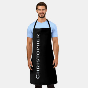Personalized Jumbo Bold Name Choose Colour or Blac Apron