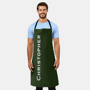 Personalized Jumbo Bold Name Choose Your Color Apron