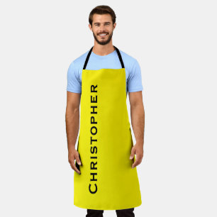 Personalized Jumbo Bold Name Choose Your Color Apron