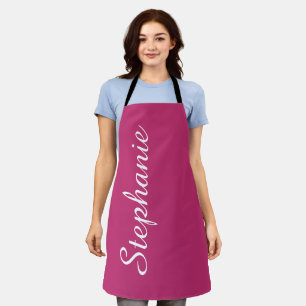 Personalized Jumbo Script Name Choose Your Colour Apron