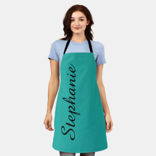 Personalized Jumbo Script Name Choose Your Colour Apron