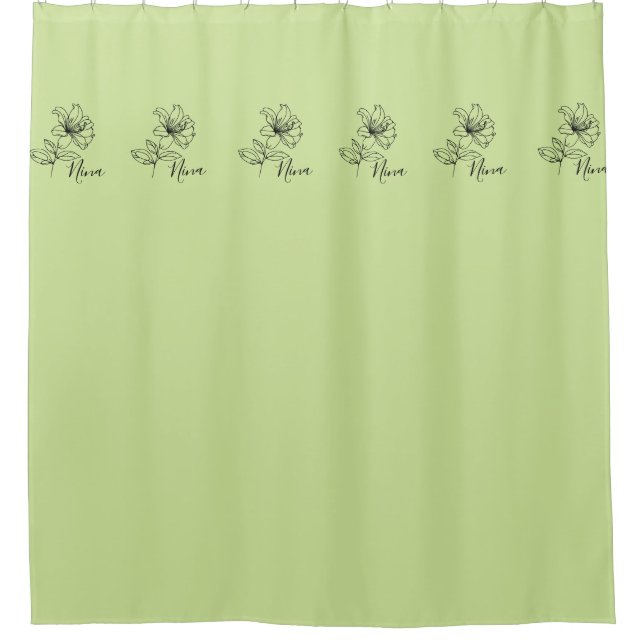 Personalized June Honeysuckle Birth Flower Gift  (Front)