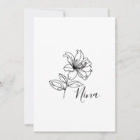 Personalized June Honeysuckle Birth Flower Gift 