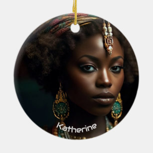 Personalized Juneteenth - Black History Ceramic Ornament