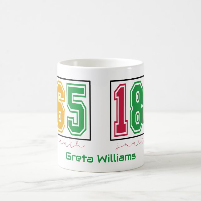 Personalized Juneteenth - Black History  Coffee Mug (Center)
