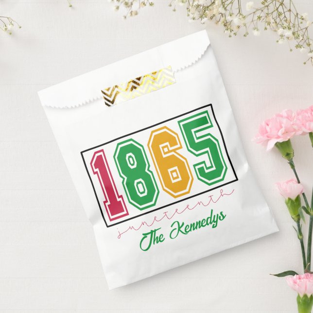 Personalized Juneteenth - Black History  Favour Bag (Sealed)