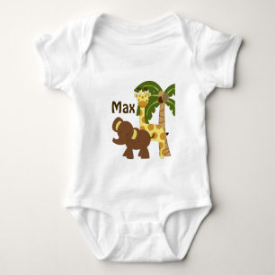 Personalized Jungle Baby Animals Shirt