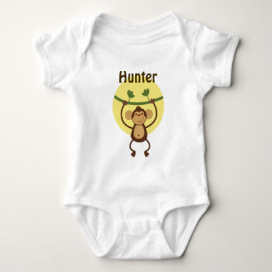 Personalized Jungle Baby Monkey Shirt