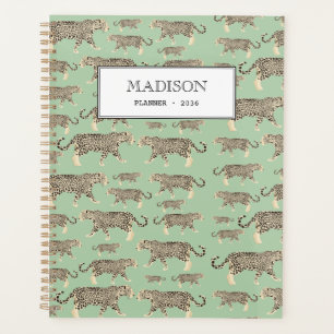 Personalized Jungle Jaguar Animal Pattern Planner