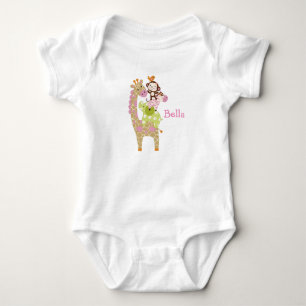Personalized Jungle Jill/Girl Animals Baby Shirt