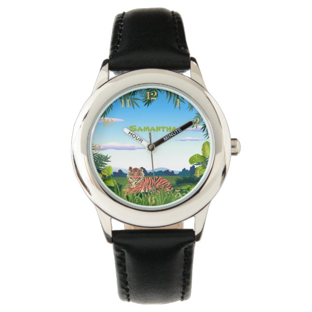 Personalized Jungle Tiger Watch (Front)