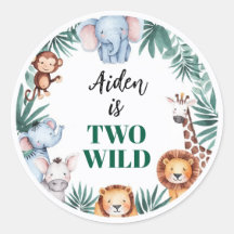 Personalized Jungle Two Wild Birthday 