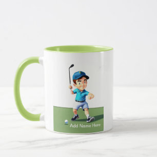 Personalized Junior Golfer's Combo Mug