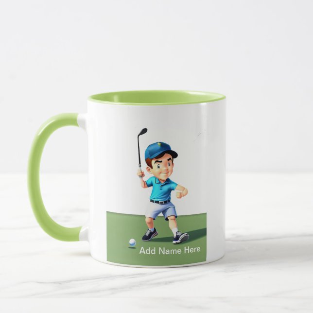 Personalized Junior Golfer's Combo Mug (Left)