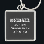 Personalized Junior Groomsman Keychain<br><div class="desc">Personalized Junior Groomsman Keychain</div>