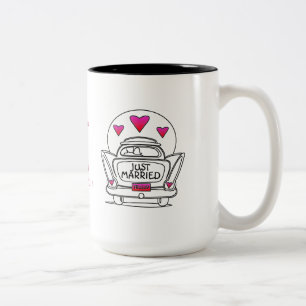Personalized Just Married Honeymoon Car Mug