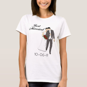 Personalized Just Married T-shirt
