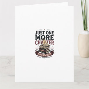 Personalized Just One More Chapter Est 1985 Bookwo Card
