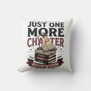 Personalized Just One More Chapter Est 1985 Bookwo Throw Pillow