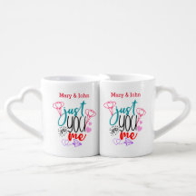 Personalized Just You And Me Hearts