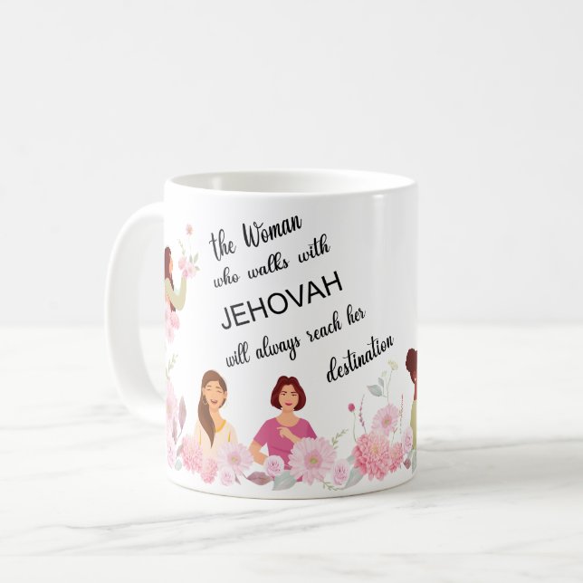 Personalized JW Sister quote gift Coffee Mug (Front Left)