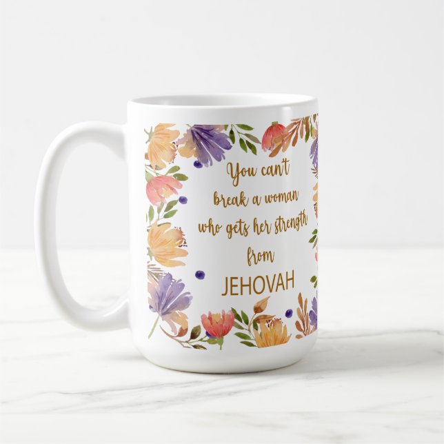 Personalized JW Sister quote gift Coffee Mug (Left)