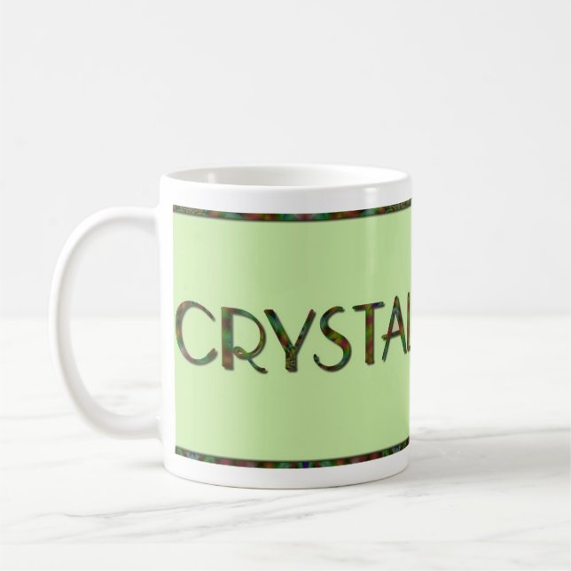 Personalized Kaleidoscope Name Mug - Crystal (Left)