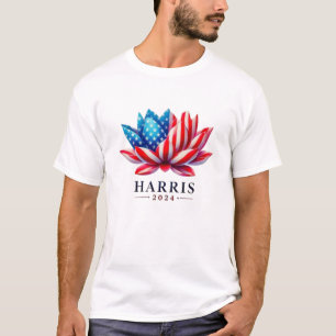 Personalized kamala harris flower America T-Shirt