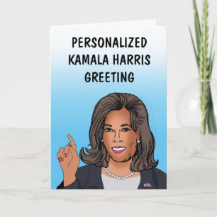 Personalized Kamala Harris Greeting Card