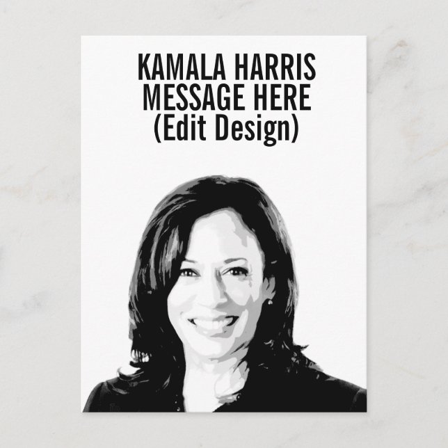 Personalized Kamala Harris Postcard (Front)