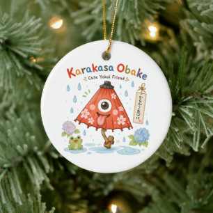 Personalized Karakasa Obake Mug Custom Name & Me Ceramic Ornament