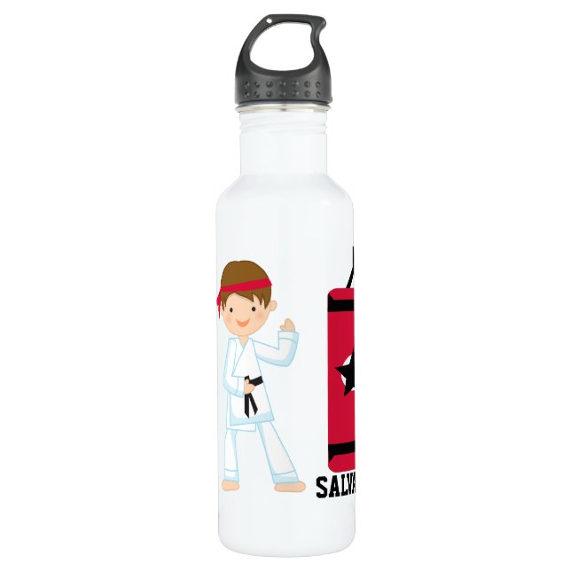 Personalized Karate Bottle Bottle (Front)