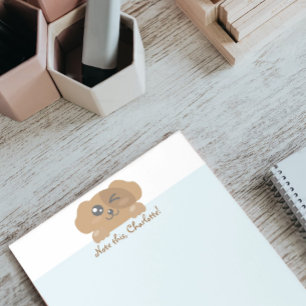 Personalized Kawaii Animal - Dog Notepad