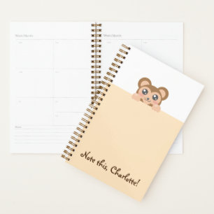 Personalized Kawaii Animal - Monkey Planner