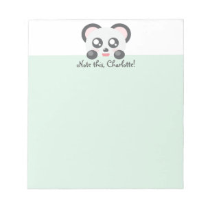 Personalized Kawaii Animal - Panda Notepad