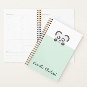 Personalized Kawaii Animal - Panda Planner
