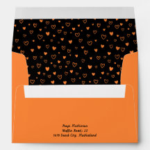 Personalized Kawaii Cute Black Hearts Snail Mail