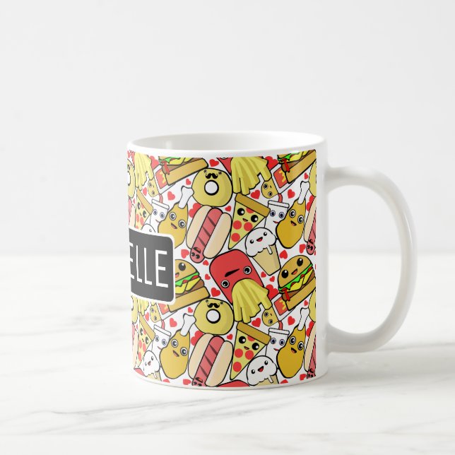 Personalized Kawaii Food Coffee Mug (Right)