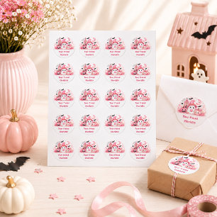 Personalized Kawaii Halloween Ghost Sticker
