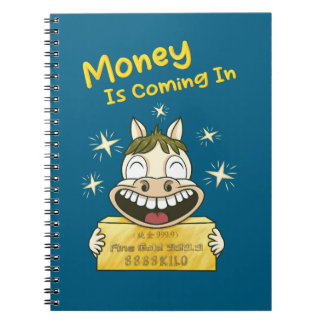 Personalized kawaii Wealth Manifestation Pony Notebook