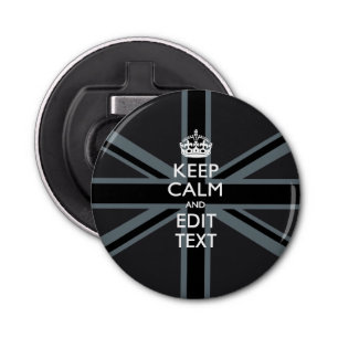 Personalized KEEP CALM AND Edit Text Colourful Bottle Opener