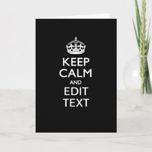 Personalized KEEP CALM AND Edit Text Invite