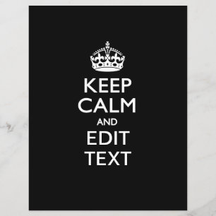 Personalized KEEP CALM AND Edit Text Invite Flyer