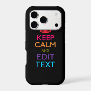 Personalized KEEP CALM AND Edit Text Multi Colour