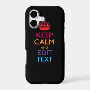 Personalized KEEP CALM AND Edit Text Multi Colour