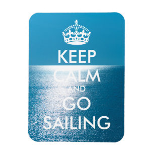Personalized KEEP CALM and GO SAILING Magnet