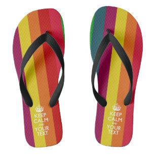 Personalized KEEP CALM And Have Your Text Flip Flops
