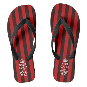 Personalized KEEP CALM And Have Your Text Flip Flops